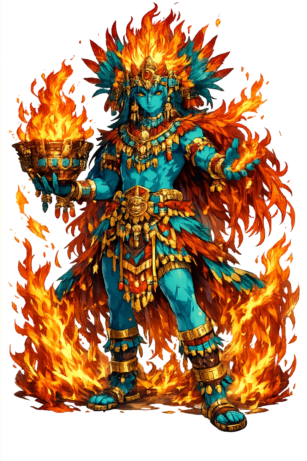 Xiuhtēcuhtli — Fire, Time, Hearth